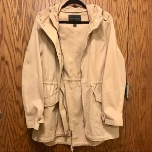 Tan Spring Utility Jacket Size: 0X
